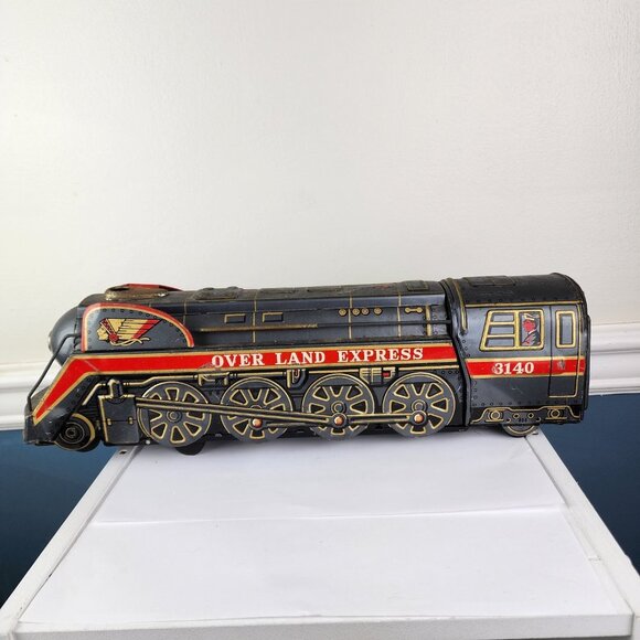 Modern Toys Vintage Over Land Express Metal Train Japan - Picture 2 of 8